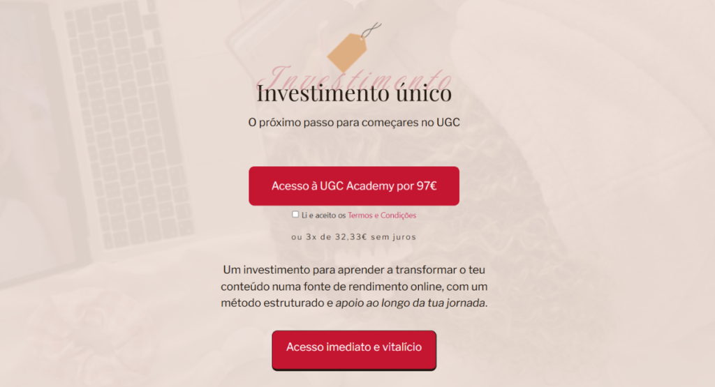 Landing Page para Curso Online