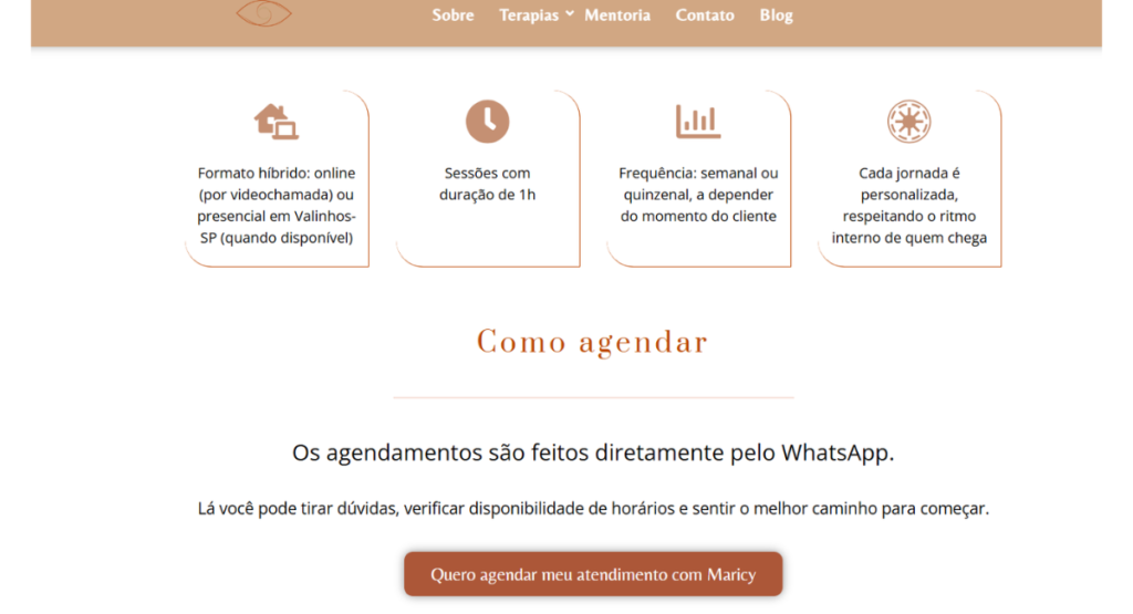 Página de Serviço para Terapia: Como desenvolvi uma landing page para atendimentos individuais 3 Página de Serviço para Terapia